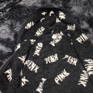 Victoria's Secret Pink Black and White Fleece Jacket